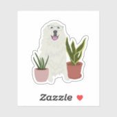 Grote Pyreneeën-Sticker Sticker (Vel)