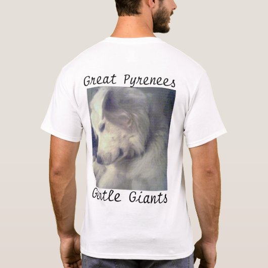 Grote Pyreneeën T-shirt (Achterkant)