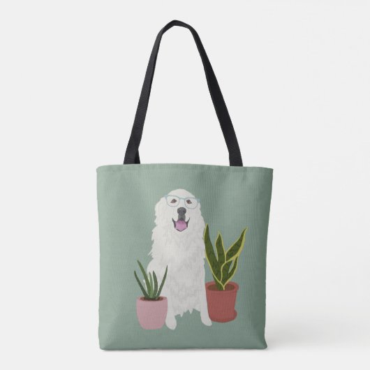  Grote Pyreneeën Tote Bag (Achterkant)