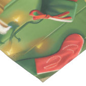 Grote Pyreneeën Vakantie Bakken: Feestelijke Kerst Tafelkleed (Gekanteld)