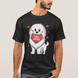 Grote Pyreneeën Valentijnsdag Gratis Kusjes T-shirt