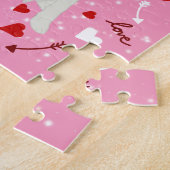 Grote Pyreneeën-Valentijnsdag Legpuzzel (Zijkant)