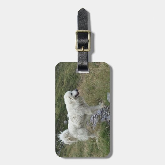 grote pyreneeën vol bagagelabel (Voorkant verticaal)