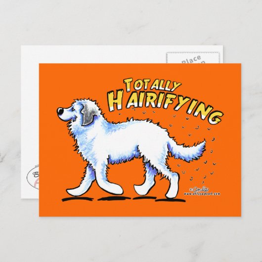 Grote Pyreneeën volledig gevaarlijk Briefkaart (Voorkant / Achterkant)