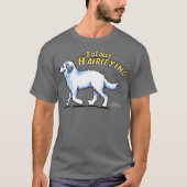 Grote Pyreneeën volledig gevaarlijk T-shirt (Voorkant)