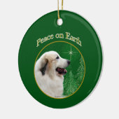 Grote Pyreneeën vrede Keramisch Ornament (Links)