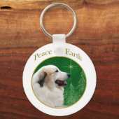 Grote Pyreneeën vrede Sleutelhanger (Voorkant)