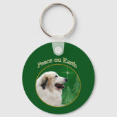 Grote Pyreneeën vrede Sleutelhanger (Voorkant)