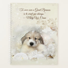 Grote Pyreneeën Waterverf Puppy Planner