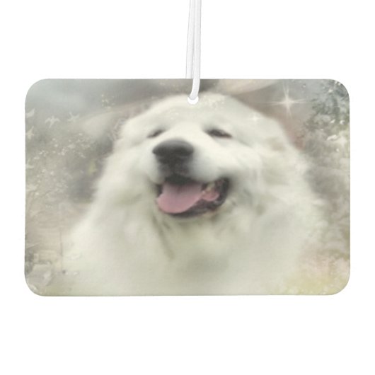 Grote Pyreneeën Winter Scene Luchtverfrisser (Achterkant)