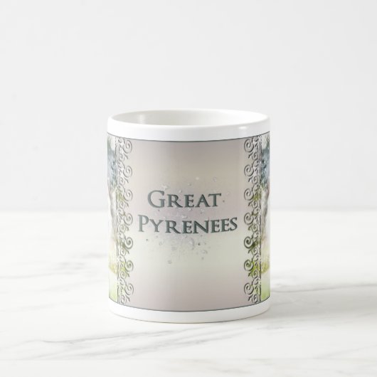 Grote Pyreneeën Winter Scene Mok (Center)