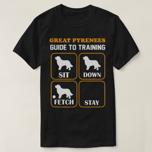Grote Pyreneeëngids voor training Funny Dog Pet Ew T-shirt (Design voorkant)