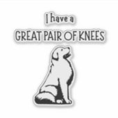 Grote Pyreneeënliefhebber Ik heb een geweldig paar Sticker (Voorkant)