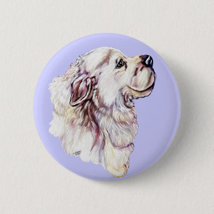 Grote Pyreneeënpasta Ronde Button 5,7 Cm