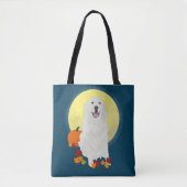 Grote Pyrenees Halloween Autumn Tote Bag (Voorkant)