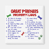 GROTE PYRENEES-WETGEVINGEN 2 MAGNEET (Voorkant)