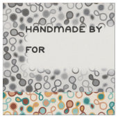 Grote Quilt Labels - Paisley en Gingham Stof (Close Up)