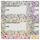 Grote Quilt Labels - Paisley en Gingham Stof (Swatch)