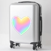 Grote Rainbow Heart Sticker (Koffer)