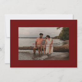 Grote rand fotokaart vrolijk en helder feestdagenkaart