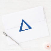 Grote randen - blauw alarm sticker (Envelop)