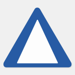 Grote randen - blauw alarm sticker