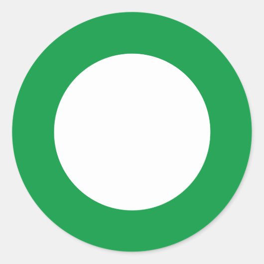 Grote randen - Sticker voor groene waarschuwingsci (Voorkant)