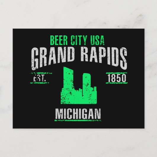 Grote Rapids Briefkaart (Voorkant)
