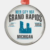 Grote Rapids Metalen Ornament (Voorkant)