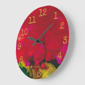 Grote  "Red Gold Design" Klok (Hoek)