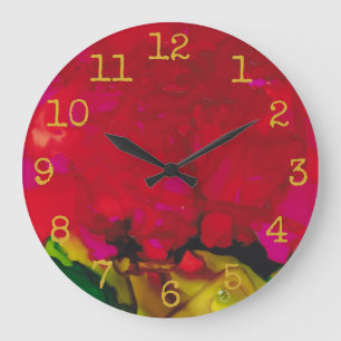 Grote  "Red Gold Design" Klok