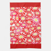 Grote Red Poinsettia Flowers Pattern Kitchen Towel Theedoek (Verticaal)