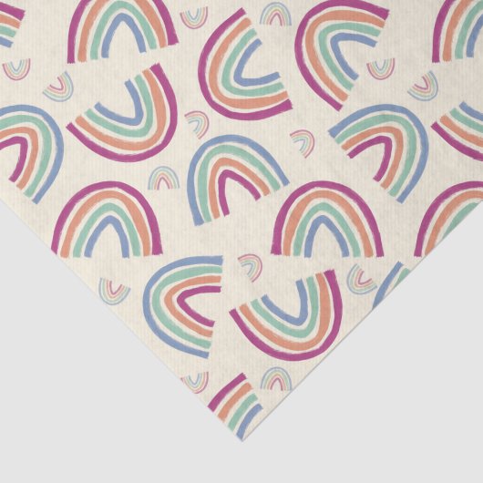 Grote regenbogen confetti tissuepapier (Detail)