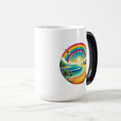 Grote regenboog morphing magische mok (Voorkant rechts)