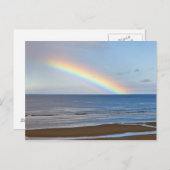 Grote regenboog over de Stille Oceaan bij Briefkaart (Voorkant / Achterkant)