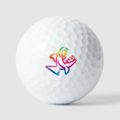 grote regenbooghaai golfballen (Voorkant)