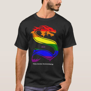 Grote regenboogzwaardval S T-shirt