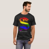 Grote regenboogzwaardval S T-shirt (Voorkant volledig)