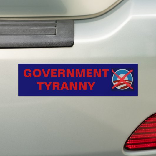 Grote regering heeft de Amerikaanse grondwet vermo Bumpersticker (Op auto)