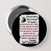 Grote regering ronde button 4,0 cm (Voorkant /achterkant)