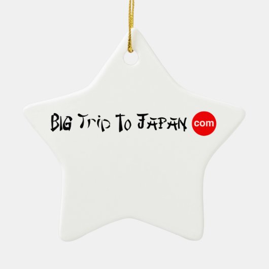 Grote reis naar Japan Star Ornament (Voorkant)