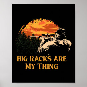 Grote rekken zijn mijn ding Wildlife Hob Funny Hun Poster