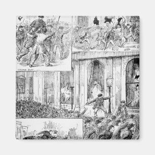 Grote rellen in Londen Magneet