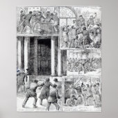 Grote rellen in Londen Poster (Voorkant)