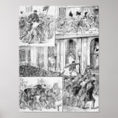 Grote rellen in Londen Poster (Voorkant)