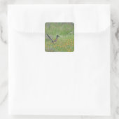 Grote Renkuif, Geococcyx Vierkante Sticker (Tas)