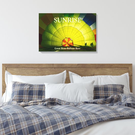 Grote Reno ballonrace - Sunrise Canvas Afdruk (Insitu (Slaapkamer))