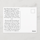 Grote Republiek Clipper zeilschip 1900 Briefkaart (Achterkant)