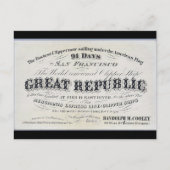 Grote Republiek Clipper zeilschip 1900 Briefkaart (Voorkant)