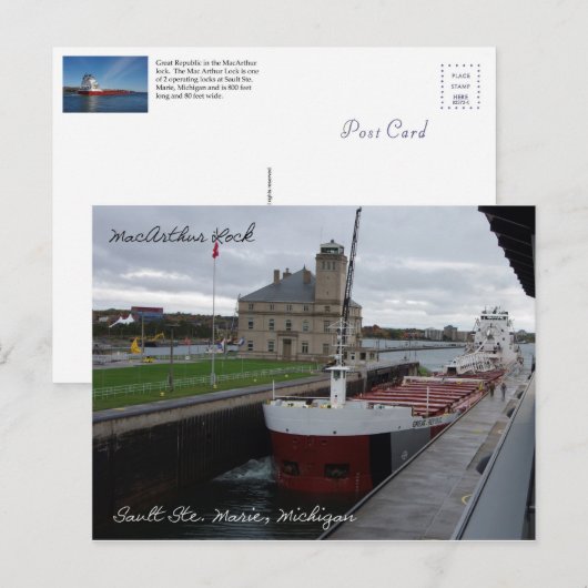 Grote Republiek in Mac Lock Post Card Briefkaart (Voorkant / Achterkant)
